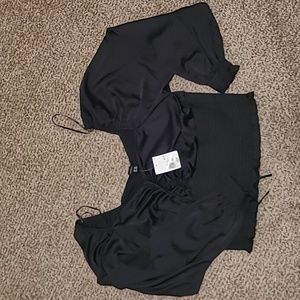 NWT Satin Crop Top
